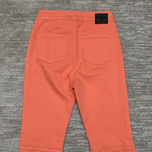 Lucky & Blessed Flare Pants Womens 2 Coral Lace Trim Boho Festival Retro Western - Picture 6 of 13